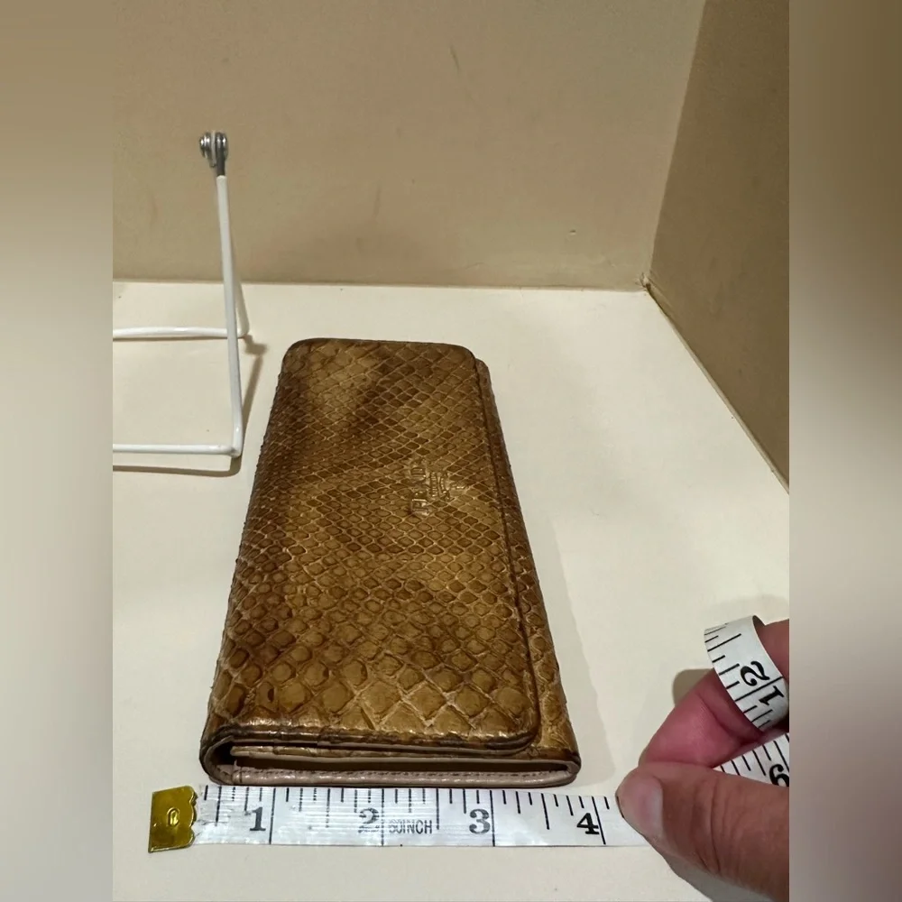 Prada Gold Python Long Wallet - Picture 8 of 15